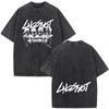 Vintage Washed Korean Kpop Group Lngshot Jay Park Same T Shirt Men Women Clothing Fashion Hip Hop Short Sleeve Casual Top