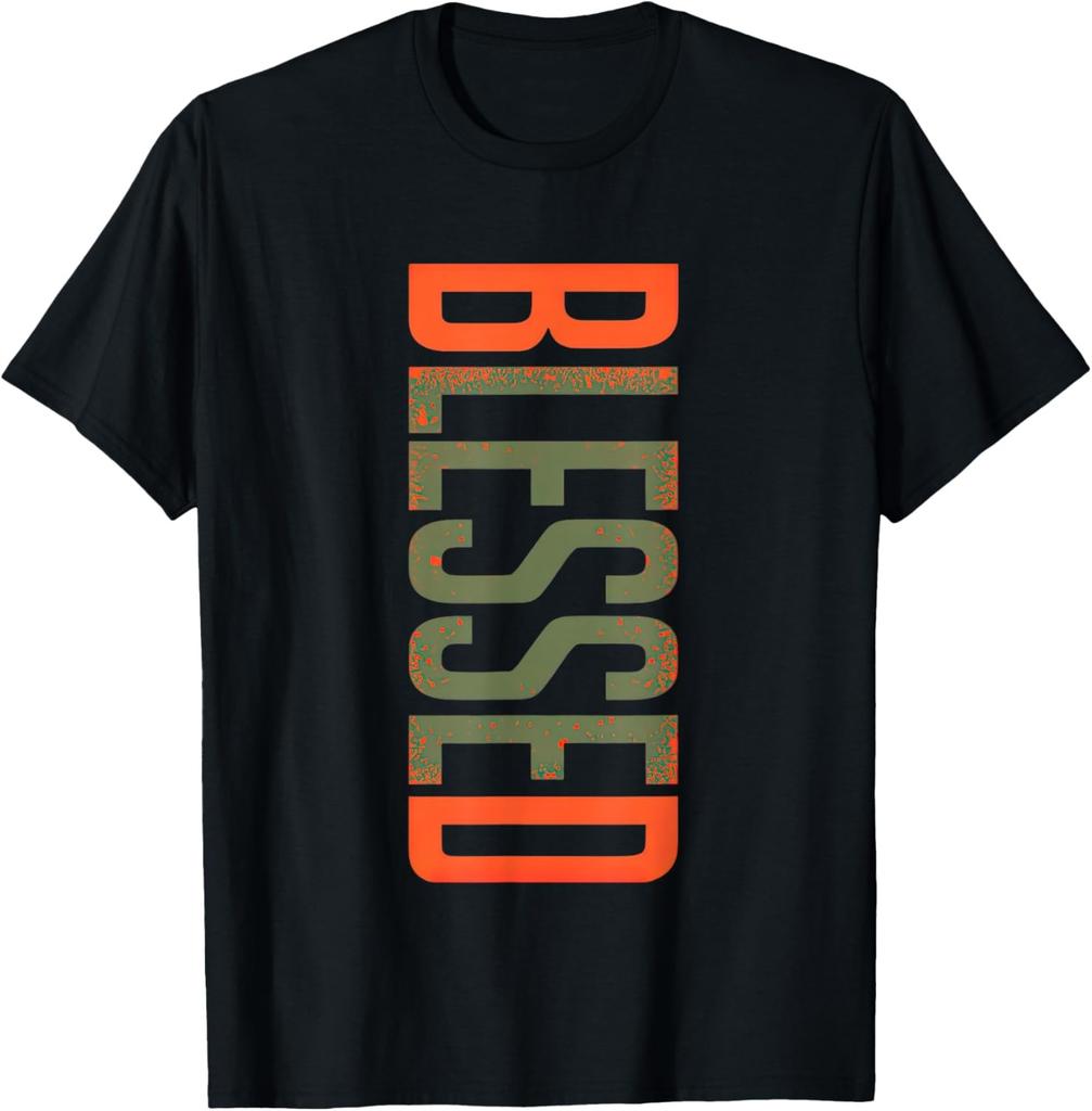 Blessed Olive Army Solar Orange Color Match T-Shirt