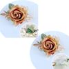6pcs White Pink Corsage and Boutonniere Set Artificial Rose Wristlet Suit Flower for Men Wedding Party Prom Decoration