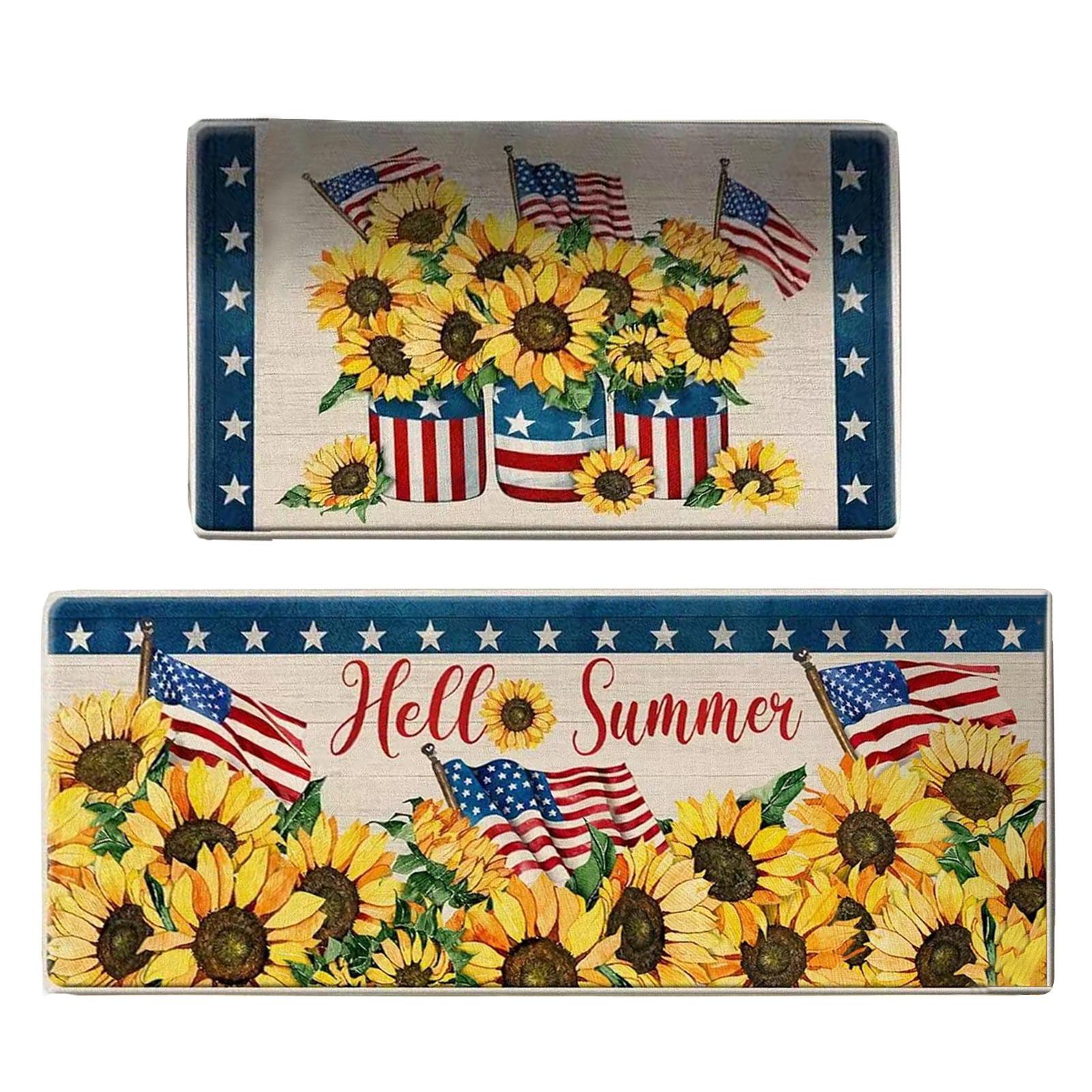 

Домашний дверной коврик, внутренний уличный коврик, коврик для входной двери для наружного крыльца, входные коврики на День независимости, патриотическое украшение One Size