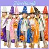 Princess Children Hooded Cloak Witch Robe Cape Floorlength Costume Halloween