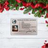 Santa Drivers License Artistic Useful Christmas Utenciles Christmas Gifts Simple And Stylish Durable Christmas Decorations