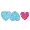 Heart Earring Resin Mold Jewelry Casting Mold Silicone Pendant Mould Holographics Epoxy Resin Mold for Keychain Crafts