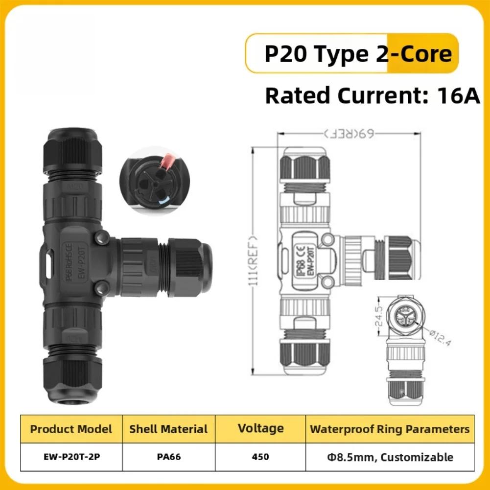 Screwless Connector 0.5mm -2.5mm Waterproof Connector Pull And Press Mechanism Nylon PA66 Material For Solar Panels