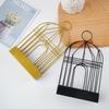 Creative Birdcage Mosquito Coil Holder - Hanging Metal Wrought Iron Mosquito Coil Tray & Incense Burner with Sandalwood Ash Catcher.