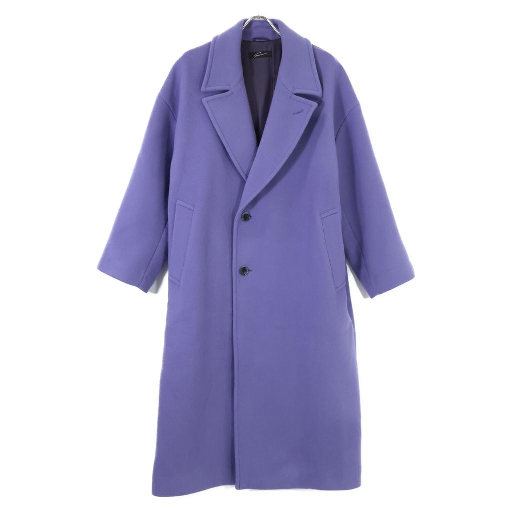 stunning lure 114290142200 Purple wool x cashmere single chesterfield coat coat 1 purpleUsed