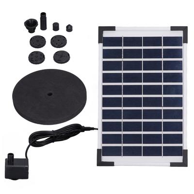ערכת מזרקה סולארית 10V 5W צפה ערכת משאבת מים למזרקה סולארית לגינות בריכות אקווריומים
