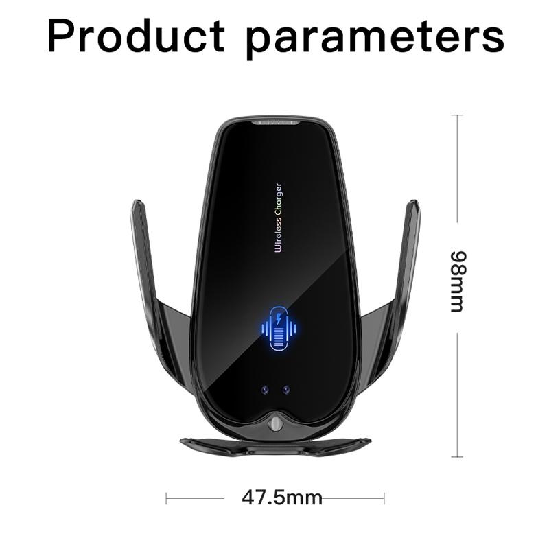 15W Wireless Chargers Car Air Vent Stand Phone Holder Fast Charging Station Infrared Induction For Samsung iPhone Max Huawei