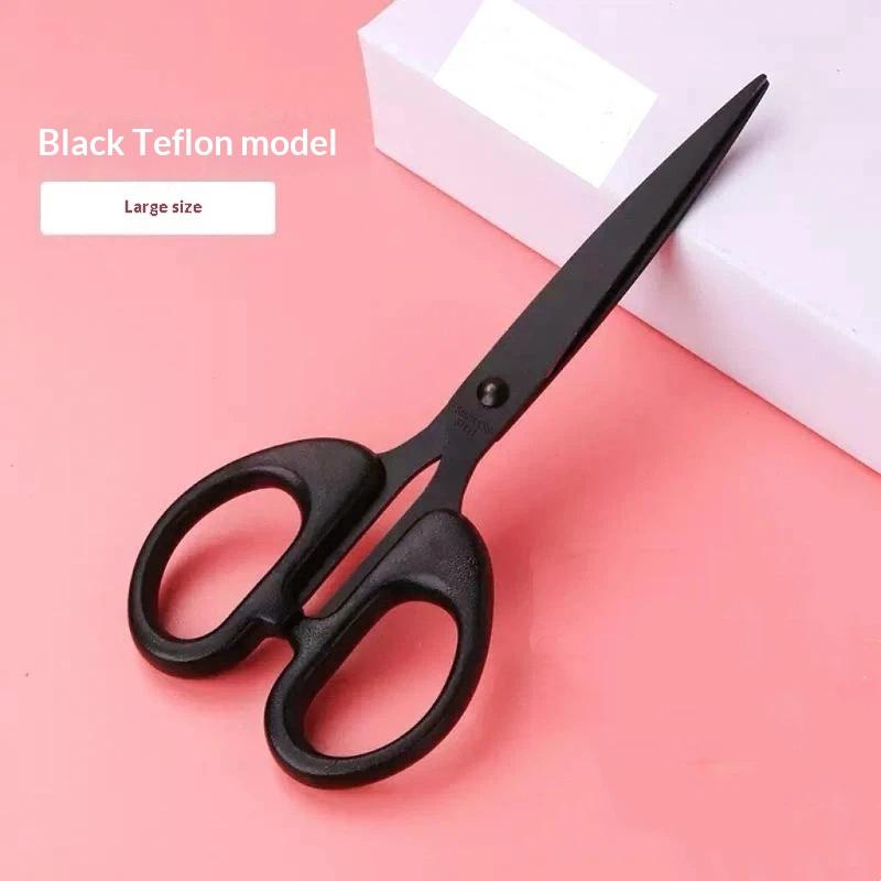 High Hardness Black Blade Scissors Anti-Rust Anti-Stick Sharp Durable Multipurpose Home Office Craft Sewing Paper Fabric Shears