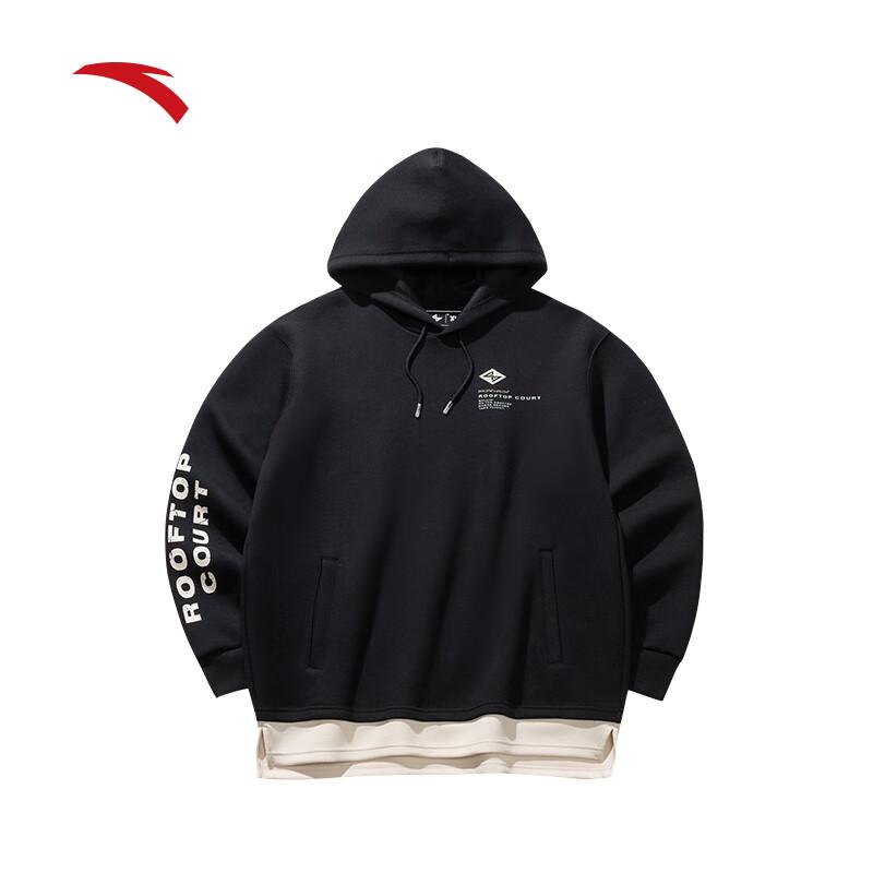 Anta Men s Print Hooded Basketball Pullover XL