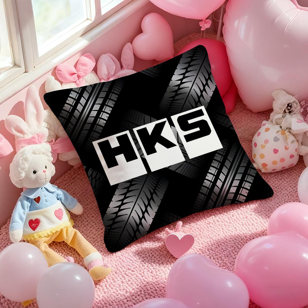 Fashion H-HKS-S Logo Cushion Cover Pattern Printed Pillowcase for Living Room Sofa Cushion Cover & Bedroom Decor