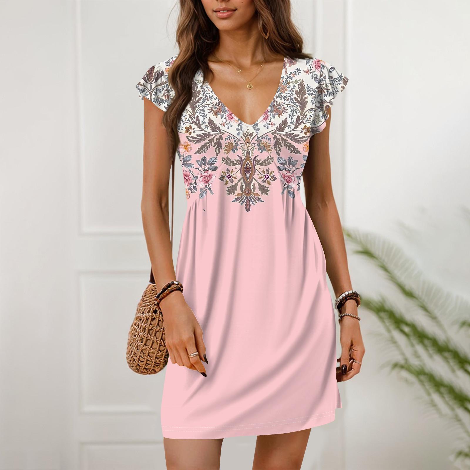 

Женские летние платья, свободные сарафаны без рукавов с U-образным вырезом и карманами XXXL