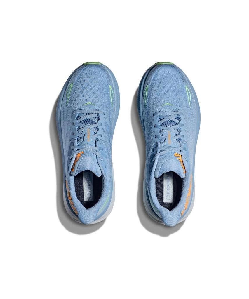 HOKA Clifton 9 Wide Track Field Running Size Pale Blue X Blue Men's & Shoes, 26.0,