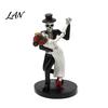 Decorative Resin Figurine for Party Day of The Dead Dancing Skeleton Couple Figurine, Halloween Gothic Wedding Lover Statue, Romantic Bride