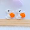 14Pcs New Cute Halloween Animals Flat Back Resin Cabochons Scrapbooking DIY Jewelry Craft Decoration Accessorie Q79