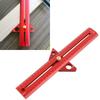 Woodworking T Track Ruler Multifunctional Aluminum Alloy Portable Wood Measuring Angle Ruler
