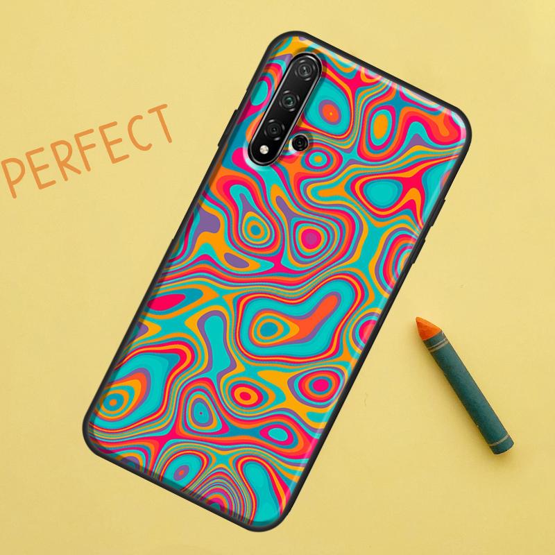 Vintage Ornament For Huawei Nova 8i 12i 11i 12s Y73 Y72 Y61 Y91 Y90 Y70 Y60 9 10 SE P30 P40 Lite P60 Pro Case
