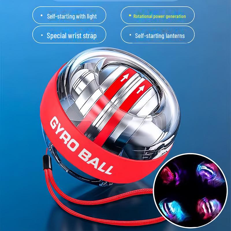 

5-ступенчатый бесшумный металлический гироскопический тренажер для запястий с изменением цвета для укрепления запястья и снятия стресса