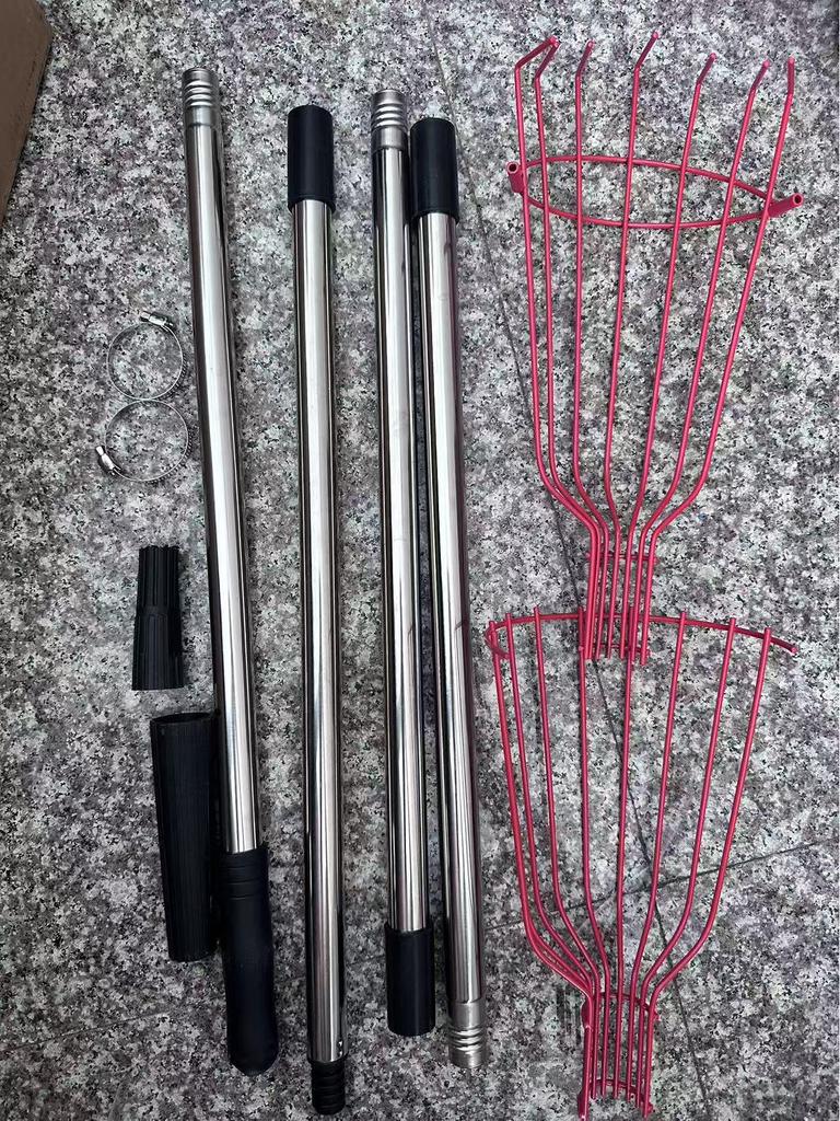 High-Altitude Telescopic Fruit Picker Basket - New Model for Peach and Vineyard Gardening.