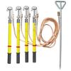 0.4KV Low Voltage Grounding Rod with 25 Sq. Soft Copper Wire - Spiral Power Ground Spike