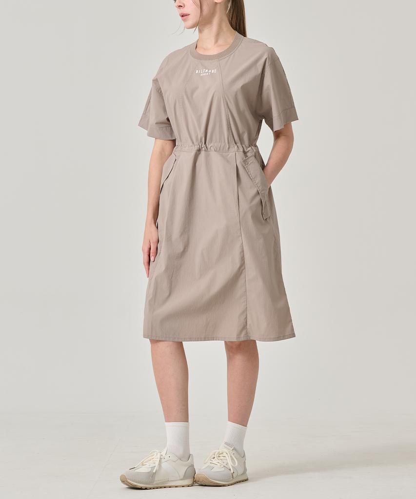 Built Moa Women'S Roll-Up Short Sleeve Dress