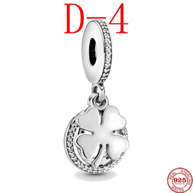 

Новый Оригинальный Серебряный Цвет Белый Клевер Подвеска Сделай Сам Бусина Подходит для Европейских Шармов Браслеты Браслеты Сделай Сам Ювелирные Изделия P418