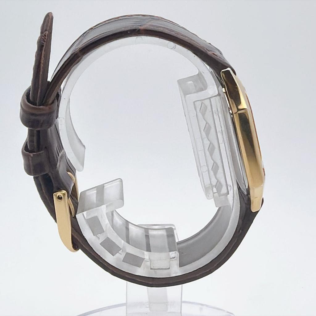 SEIKO Vintage Pătrat Octogonal Carcasă Cadran Auriu Ceas de Gală Mecanism Quartz Bărbați