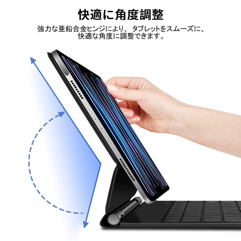 GOOJODOQ Magic Keyboard Case for iPad Air 6 (M2) 11-inch, compatible with iPad Pro 11 (1st/2nd/3rd/4th generation) and iPad Air 4th/5th/6th generation