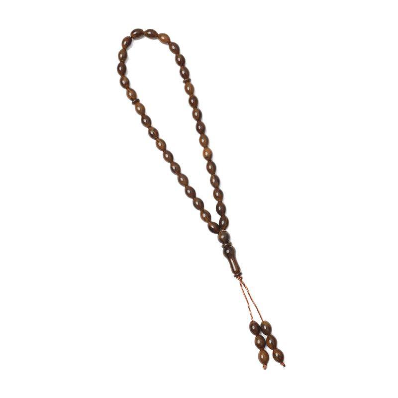 Islamic 33-Bead Tasbih Prayer Rosary, 9x12 mm Beads, Middle Eastern Hui Hand String