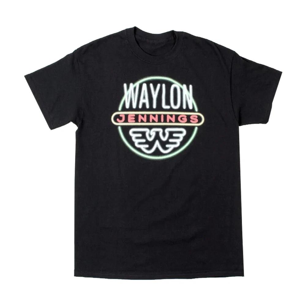 Waylon Jennings Tshirt Ly Licensed Neon Sign New Band Tees M