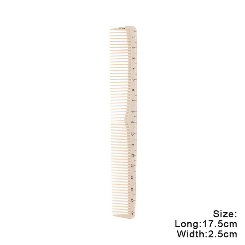 1Pcs Professional Barber Comb with Plastic Scale Laser Ruler Hairdressing Styling Tool for Salon Hair Cutting