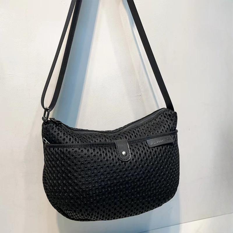 Fashionable New Crossbody Bag Mesh Shoulder Bag Travel Commuting Bag Simple Casual Women's Bag Versatile Trendy Shoulder Bag