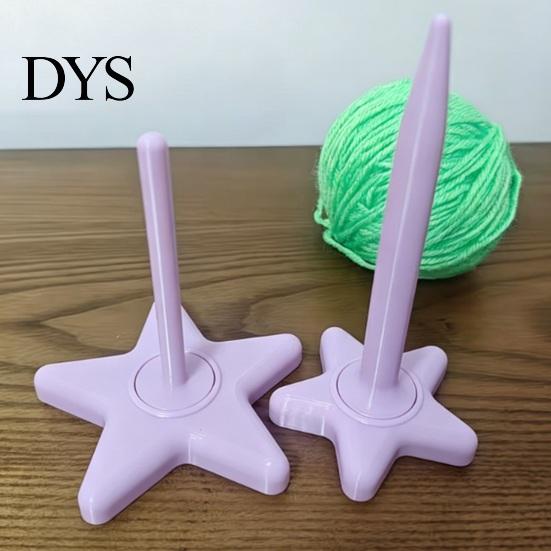 Universal Yarn Spinner 3D Printed Smooth Rotating Holder Cute Tangle-free Star Tangle-Free for Crocheting Knitting Lovers Flow Tool