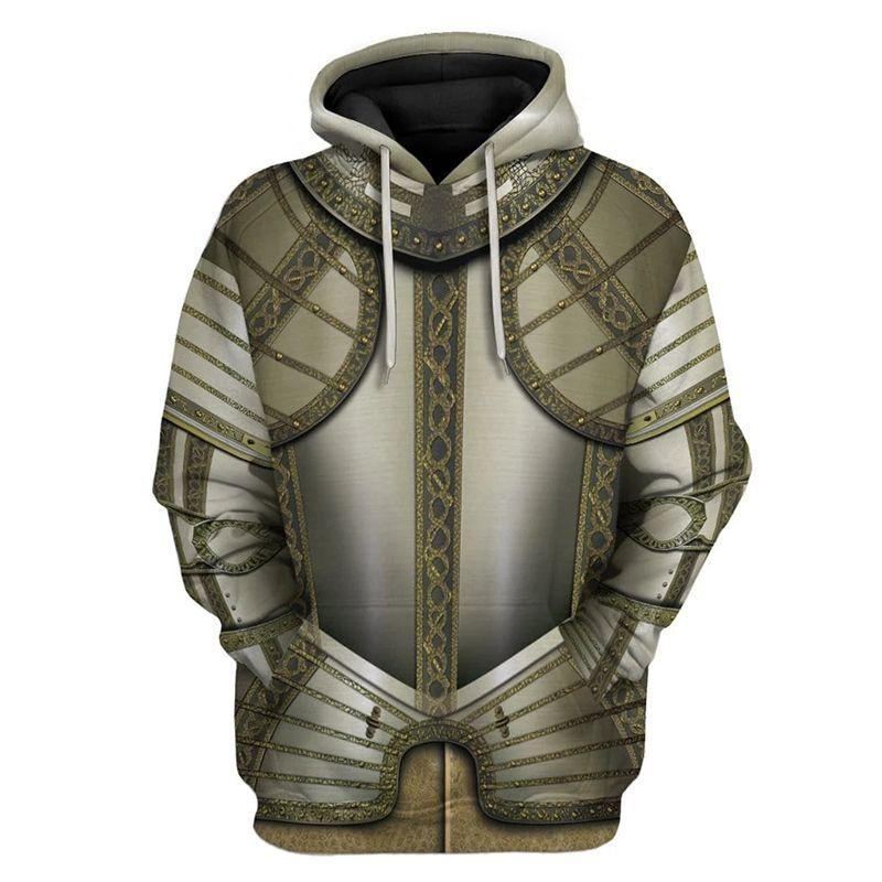 Medieval Hoodie Knight 3d Printed Seatershirt Hooded Pullover Men Women Tops