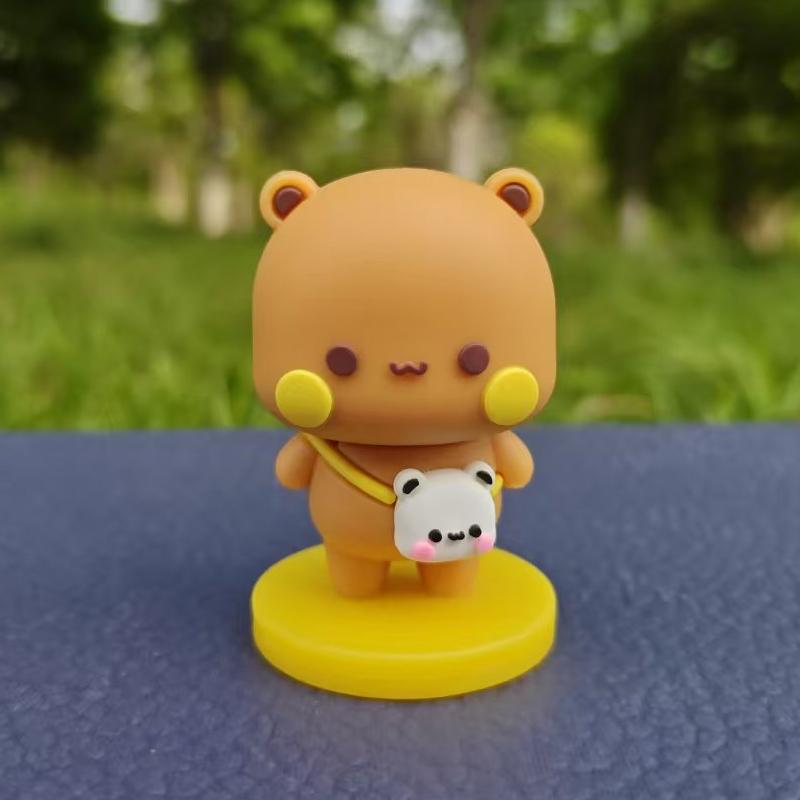 Yier Bubu Dudu Panda Bear Doll Cartoon Anime Souvenir Kawaii Small Gift Miniatures Animal Toy Home Decoration Birthday Gift
