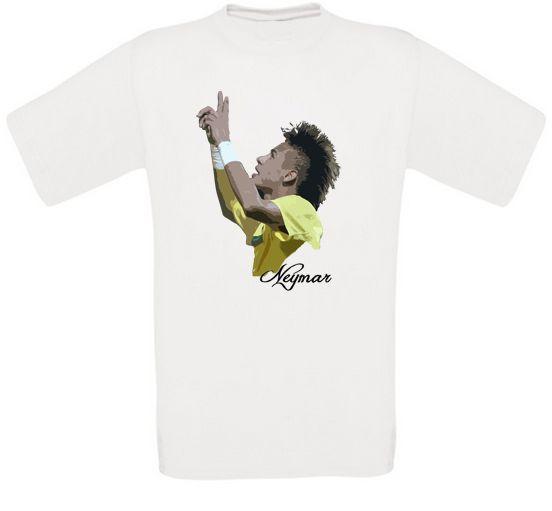 Neymar Brazil Santos Brazil Football T-Shirt M