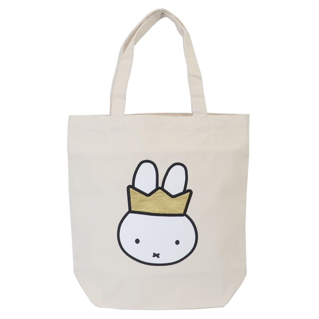 

Сумка-тоут с аппликацией Miffy к 70-летию, Золотисто-черная, Натуральная