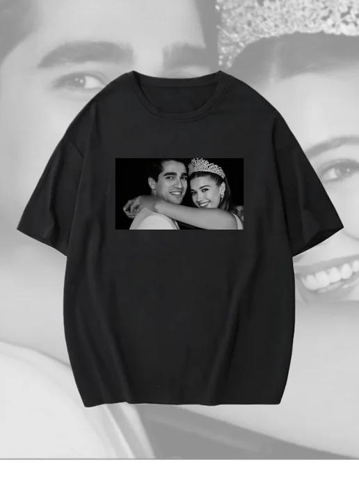 Oversized T-shirt with Kingfisher print 3XL