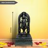 'Lord Ram Lalla Idol' Black Marble Dust and Resin Figurine Idol Statue | Shri Ram Murti Showpiece for Mandir Home Decor (Height 9 Inches)