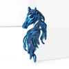 Horse Brooch Sparkling Rhinestones Inlaid Enamel Brooch Pin Clothes Hats Bags Badge Fashionable Accessory