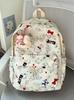 Schoolbag graffiti style full print Hello Kitty versatile schoolbag KT cat print cute backpack large capacity student lightweight backpack