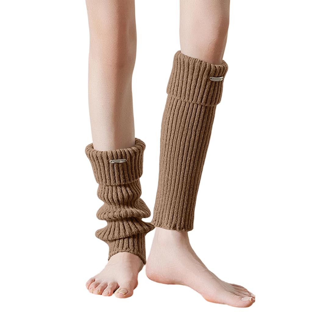 Knit Ribbed Leg Warmers for Women Stretchy Over Calf Socks Soft Comfortable Fit Elastic Material Suitable for Various Activities and Daily Wear