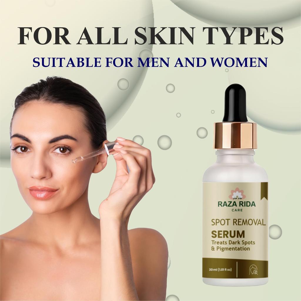 Raza Rida Care Spot Removal Serum, Treats Dark Spots & Pigmentation, 30ml (1.01 Fl Oz)