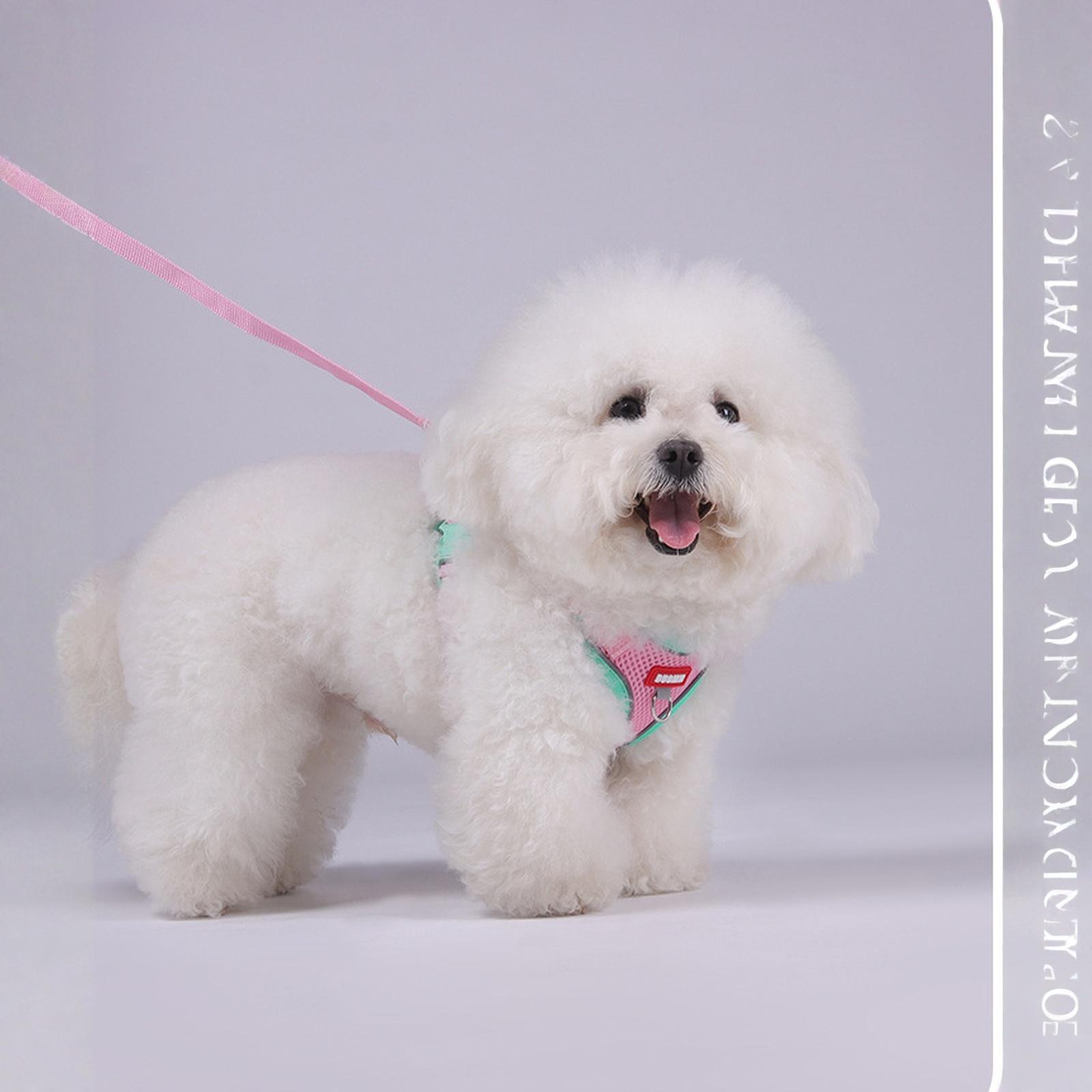 

wanheart and Leash Set Escape-Proof Adjustable Leash and Combo Suitable for All Breeds S рожевий