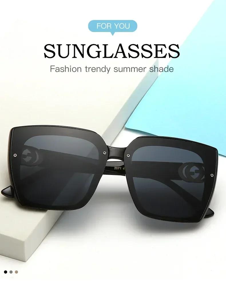 New Fashion Brand Designer Sunglasses Women Vintage Rays Mirror Square Party Travel Luxury Letter Shades Sun Glasses UV400