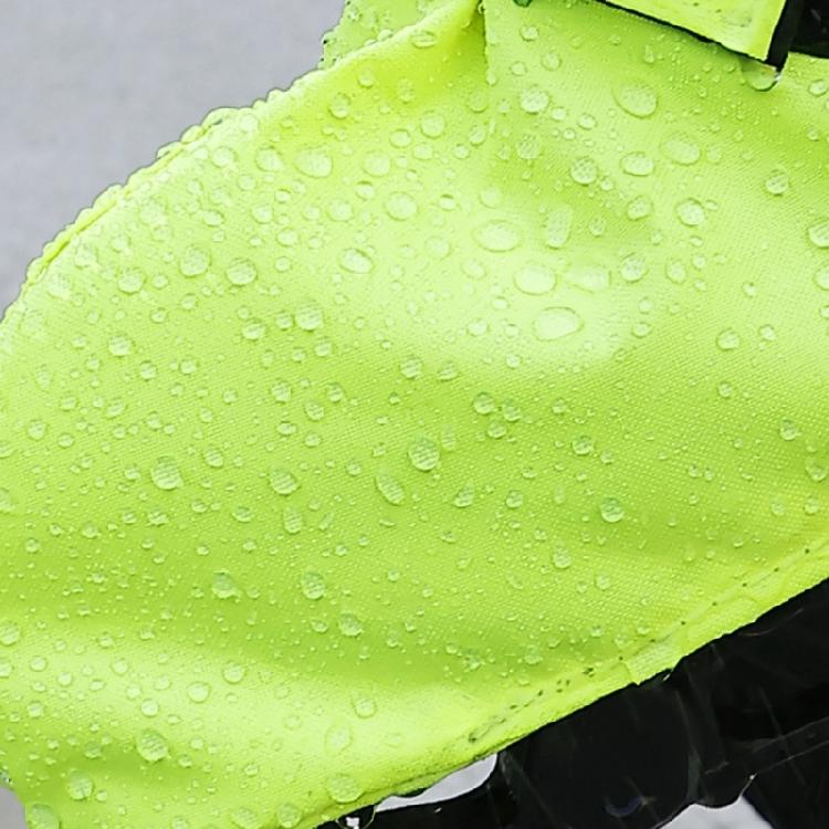 1 Pair Night Riding Safety Cycling Shoe Cover Waterproof Design Elastic Cuff Convenient On Off Reflective Night Safety