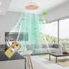 30W Ceiling Fan With Lights LED Modern Thin Enclosed Fan Lighting Remote Control 3-Color Changing Light Fan Home Lamps AC86-25V