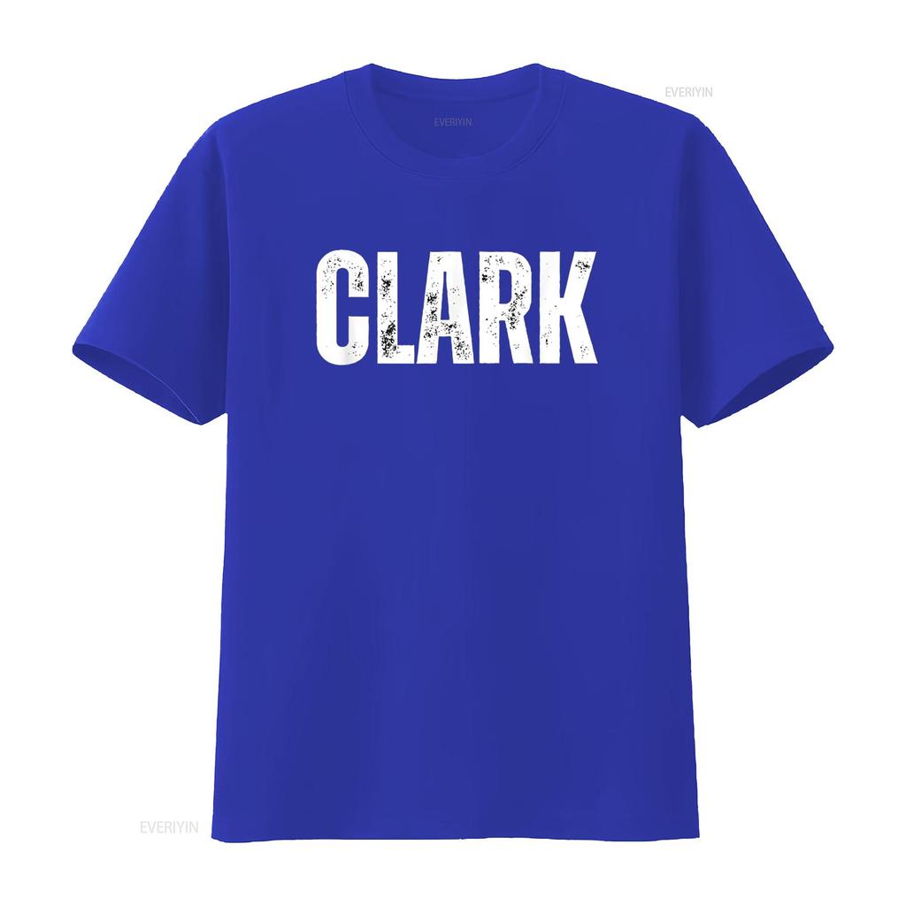 Clark T Shirt vintage Washed Breathable Casual Versatile Stretched designer clothes Comfortable fashion Soft homme Unisex