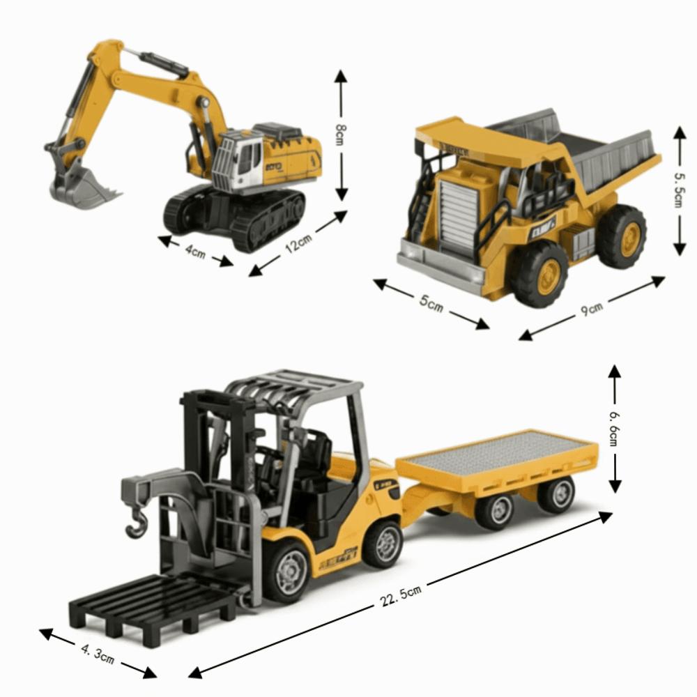 Zinc Zinc Alloy Material Mini Excavator Toy 1:64 Scale Engineering Vehicle Toy New Dump Truck Toy Collectors