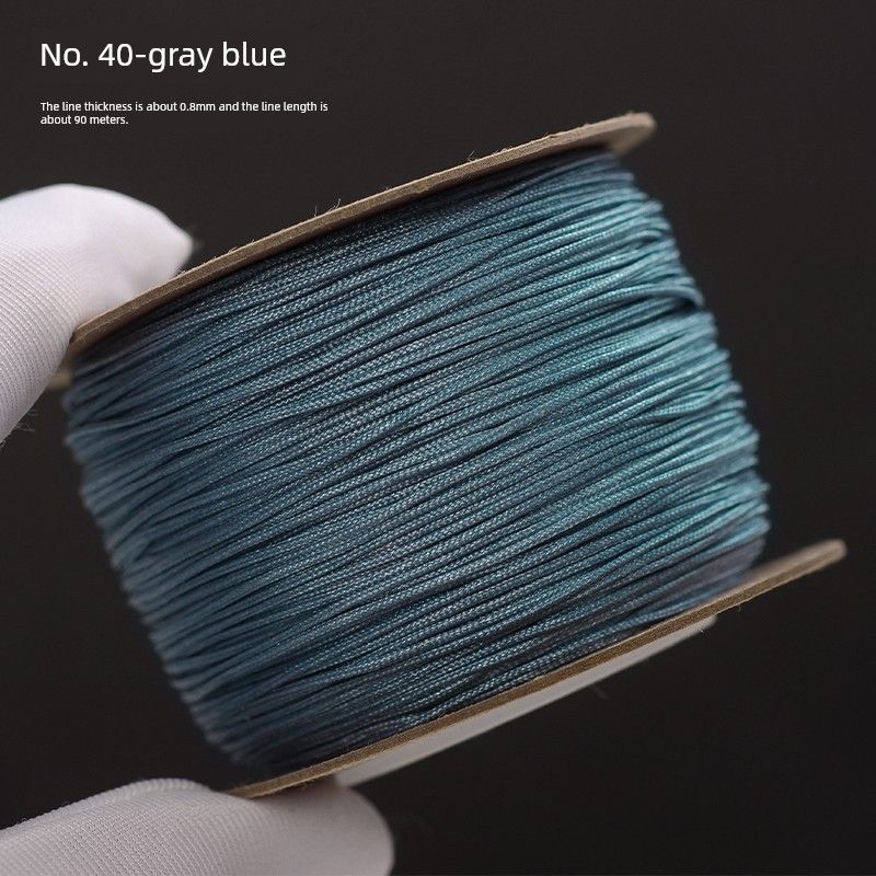 

Сделай сам 0. 8 мм Нет. 72 Плетеный вручную шнур из нефритовой нити Gray Blue